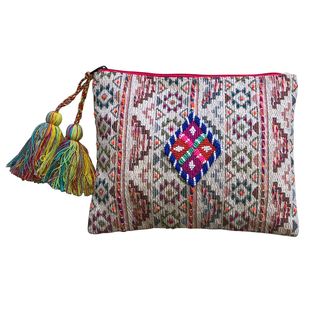 'Saana' Beaded Tapestry Clutch