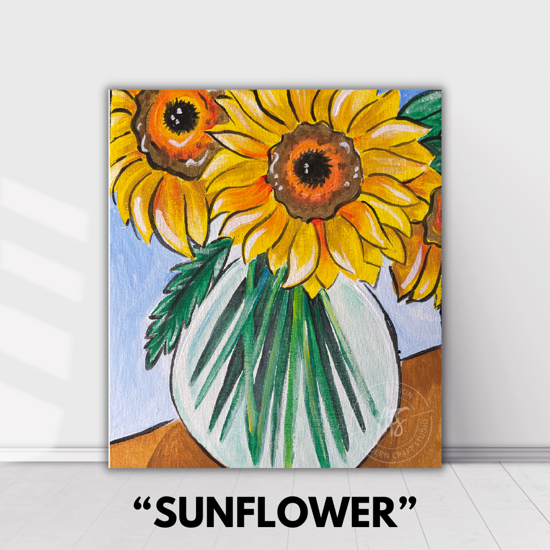 PAINT YOUR PICASSO PAINT KIT - Sunflowers