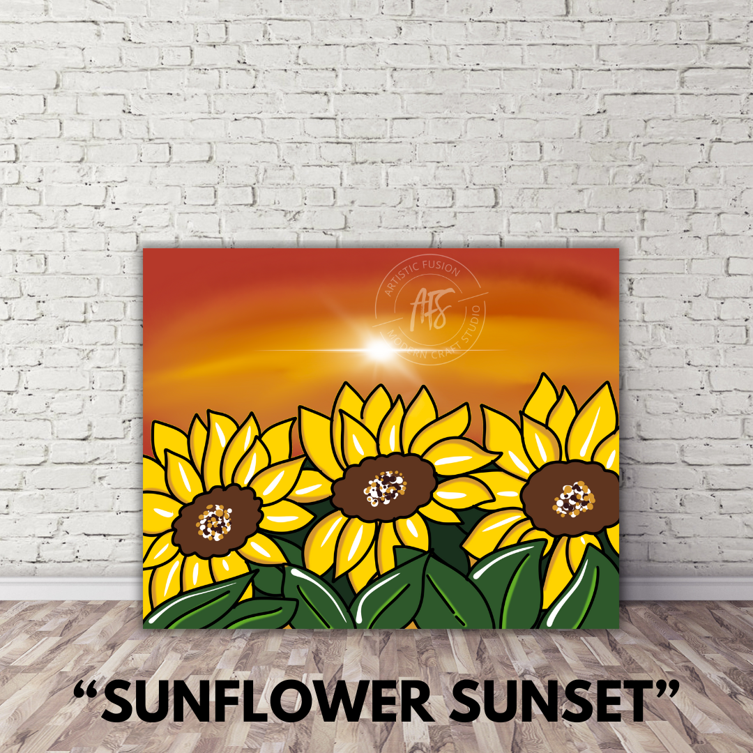 PAINT YOUR PICASSO PAINT KIT - Sunflower Sunset