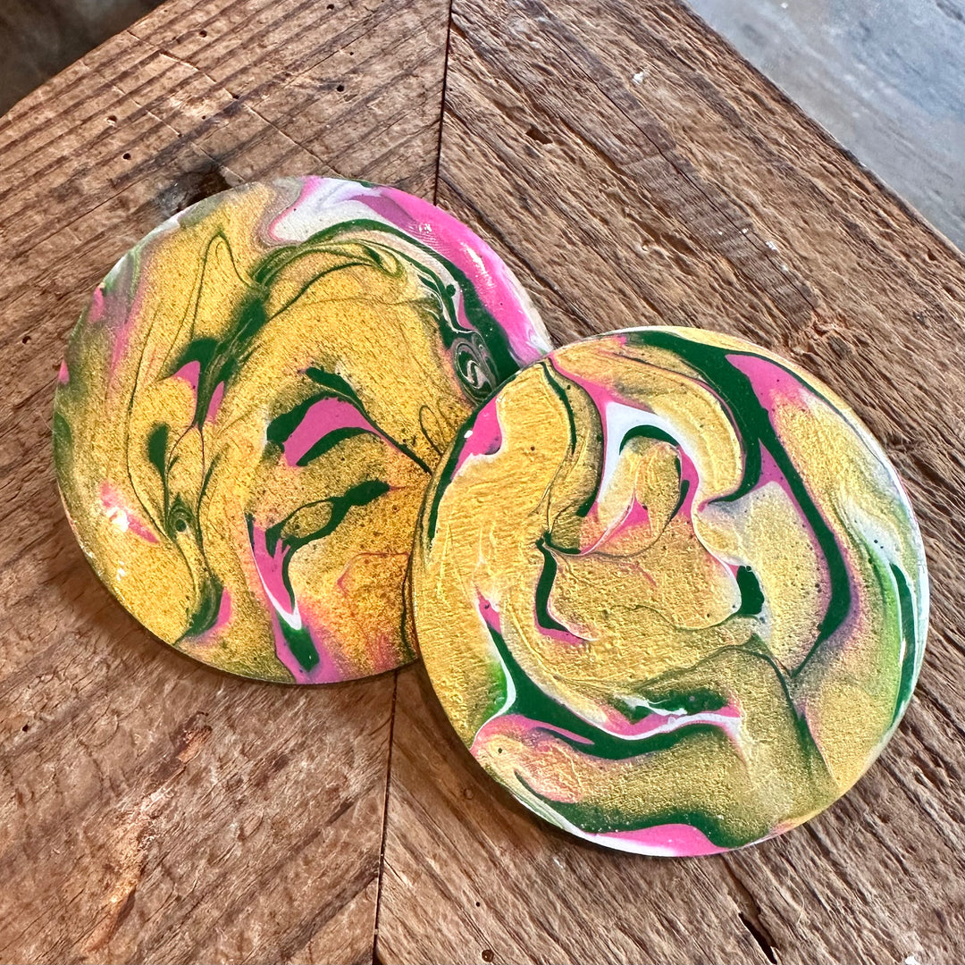 Marley - Gold, Pink, Green + White
