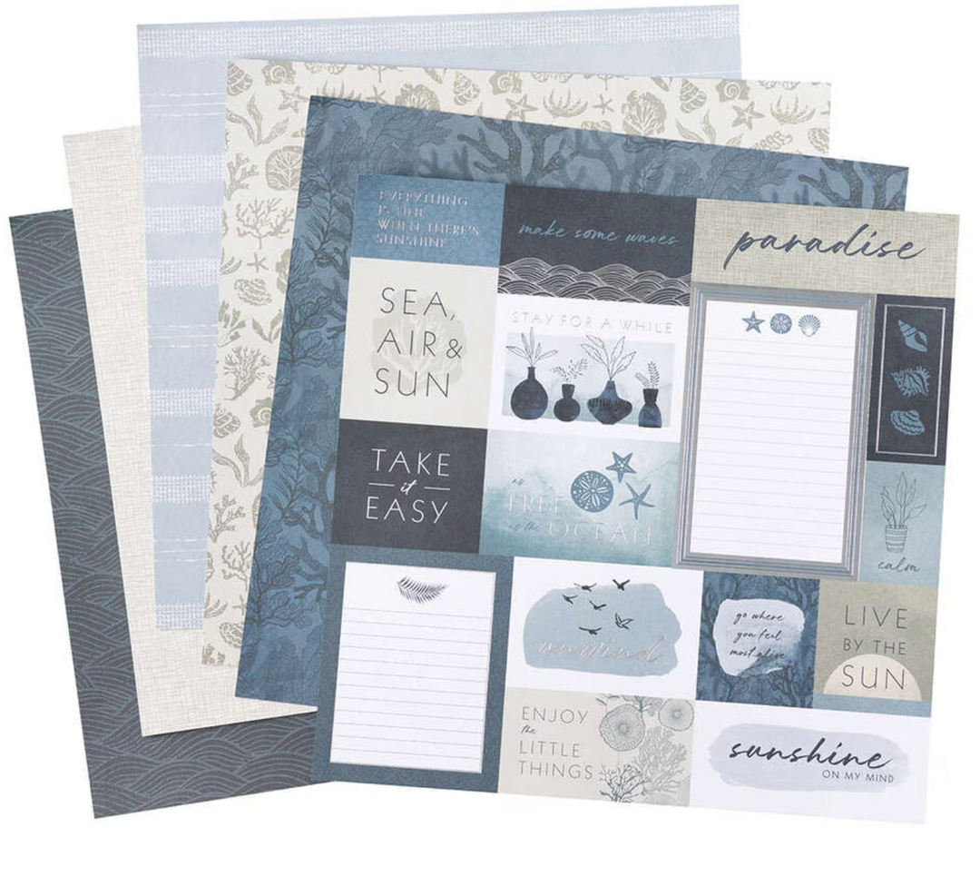 Park Lane 6"x 6" Cardstock Pack "Cool & Calm"