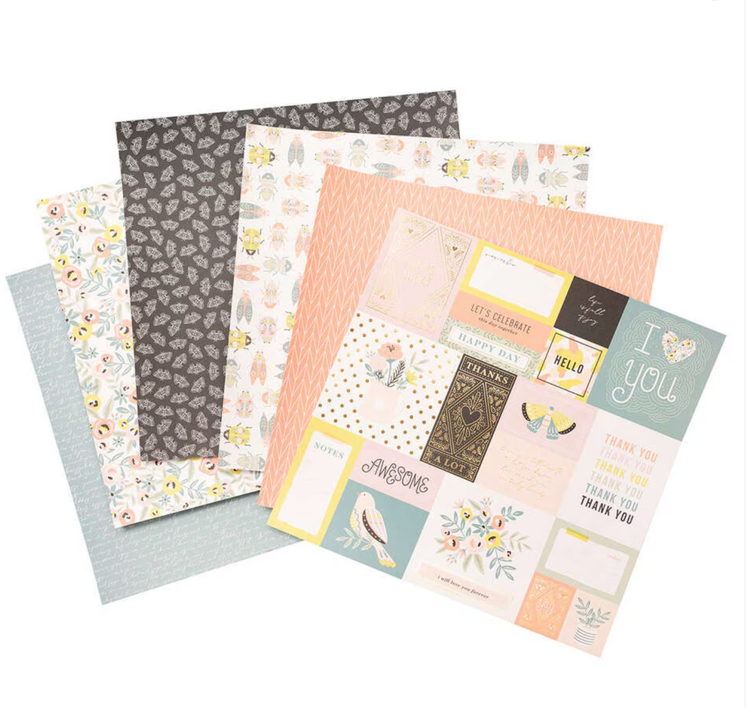 Park Lane 12"x12" Cardstock Pack "Bloom & Grow"
