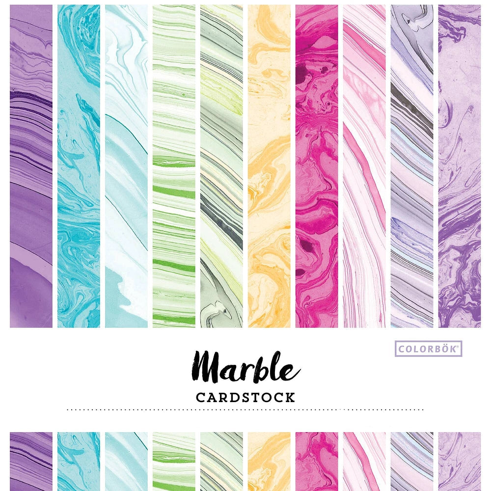 Colorbok 12"x12" Paper Pack "Marble"