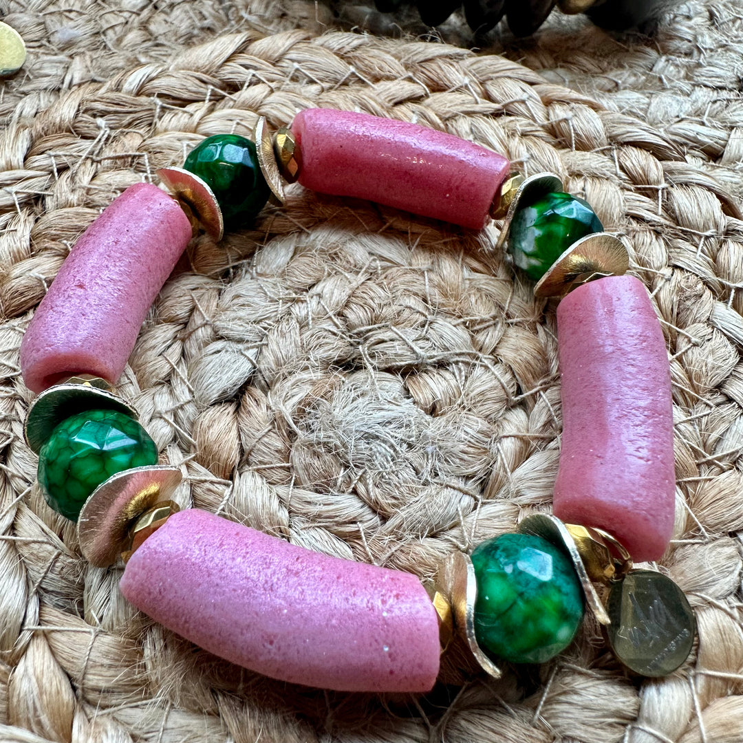 Imani - Pink + Green