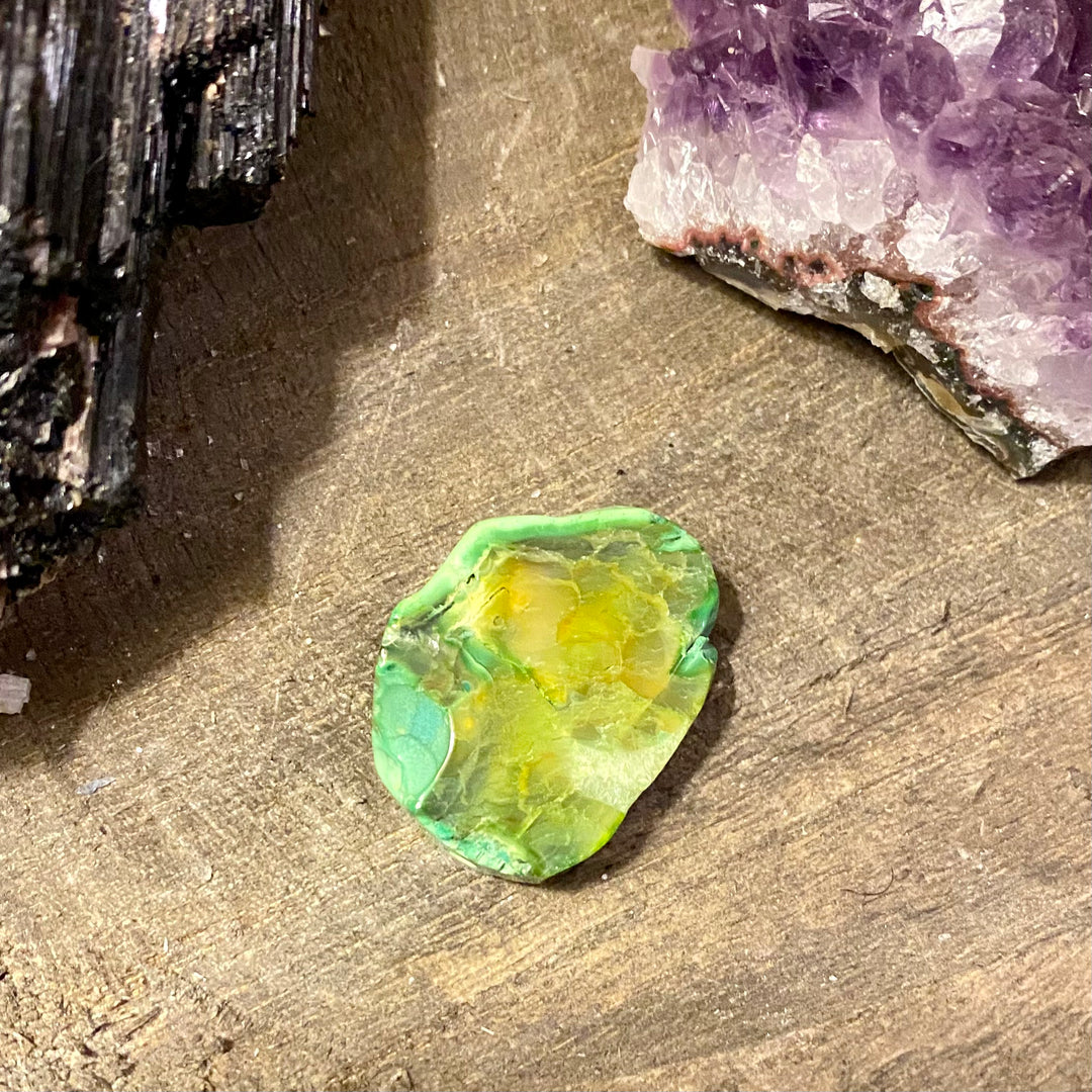 Green Agate Slice - Medium