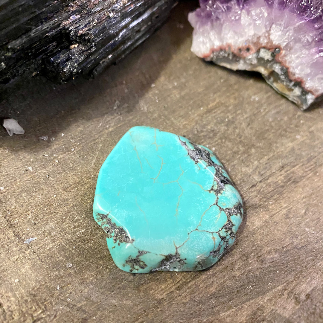 Turquoise Howlite Focal Slice