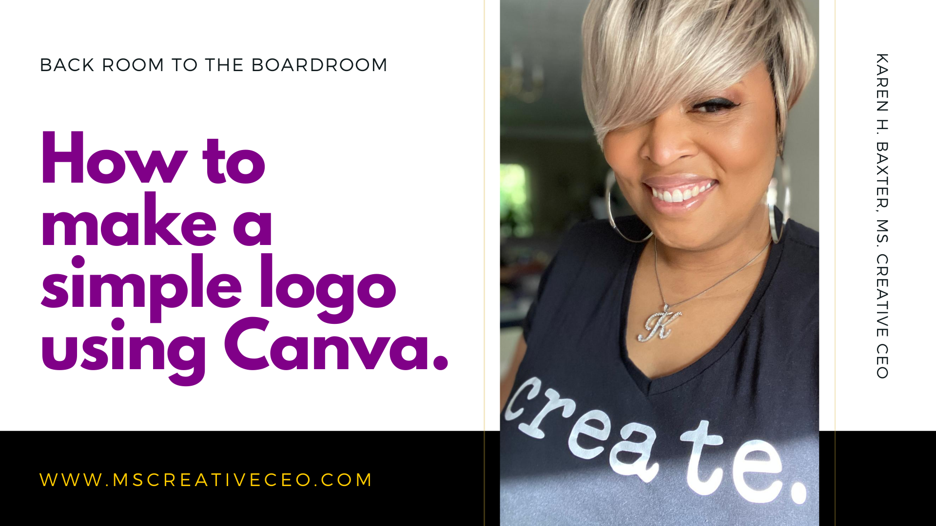 HOW TO MAKE A SIMPLE LOGO IN CANVA