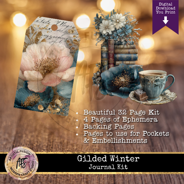 Gilded Winter Journal Kit