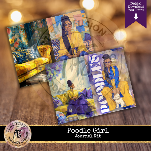 Poodle Girl Journal Kit