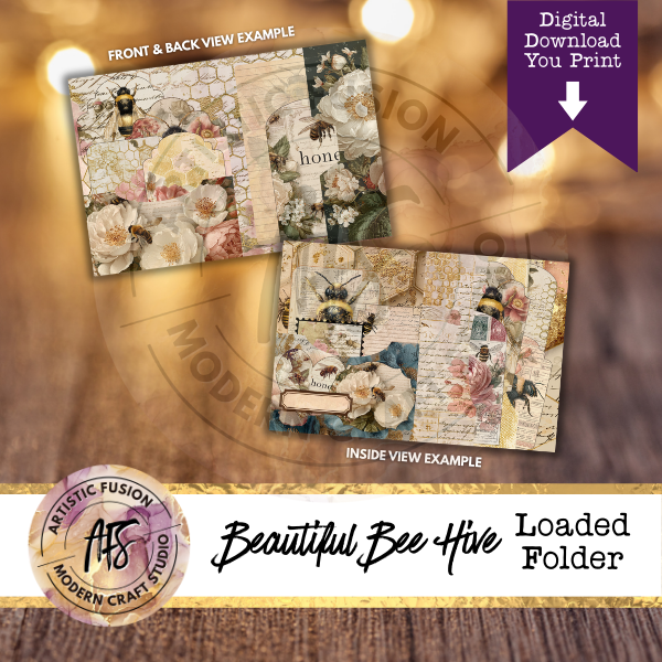 Beautiful Bee Hive-  Loaded Folder Printable Kit