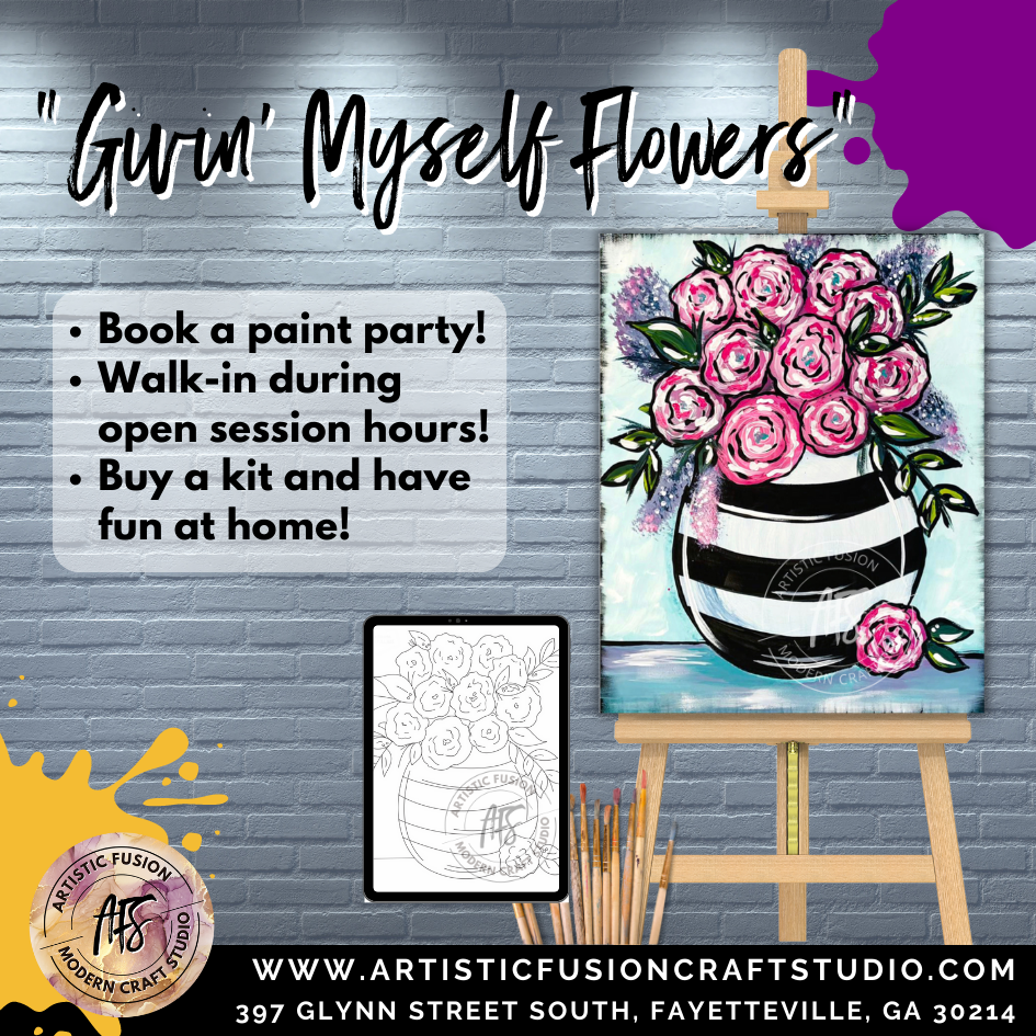 'GIVIN' MYSELF FLOWERS' Paint Kit