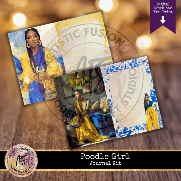 Poodle Girl Journal Kit