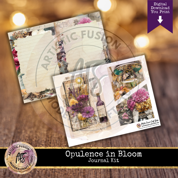 Opulence in Bloom Journal Kit - Printable