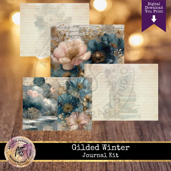 Gilded Winter Journal Kit