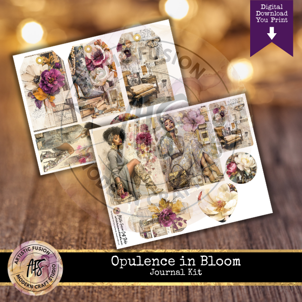 Opulence in Bloom Journal Kit - Printable