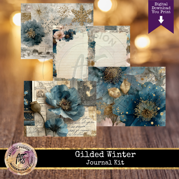 Gilded Winter Journal Kit