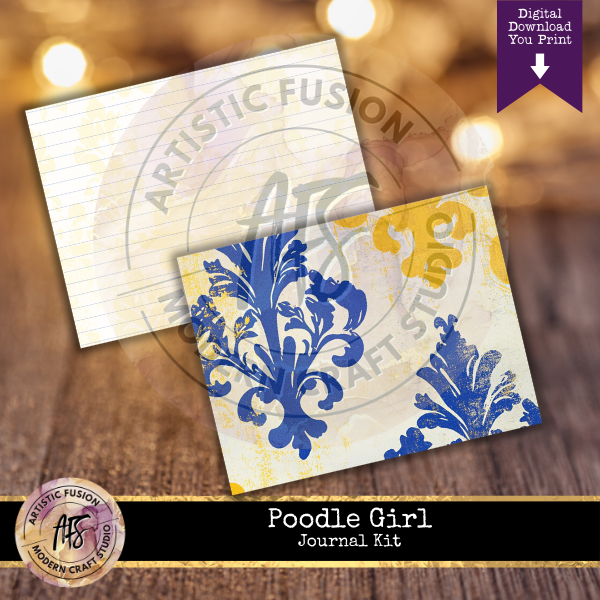 Poodle Girl Journal Kit