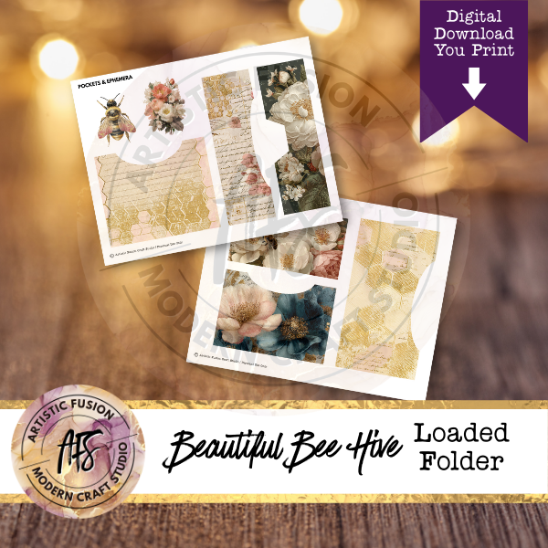 Beautiful Bee Hive-  Loaded Folder Printable Kit