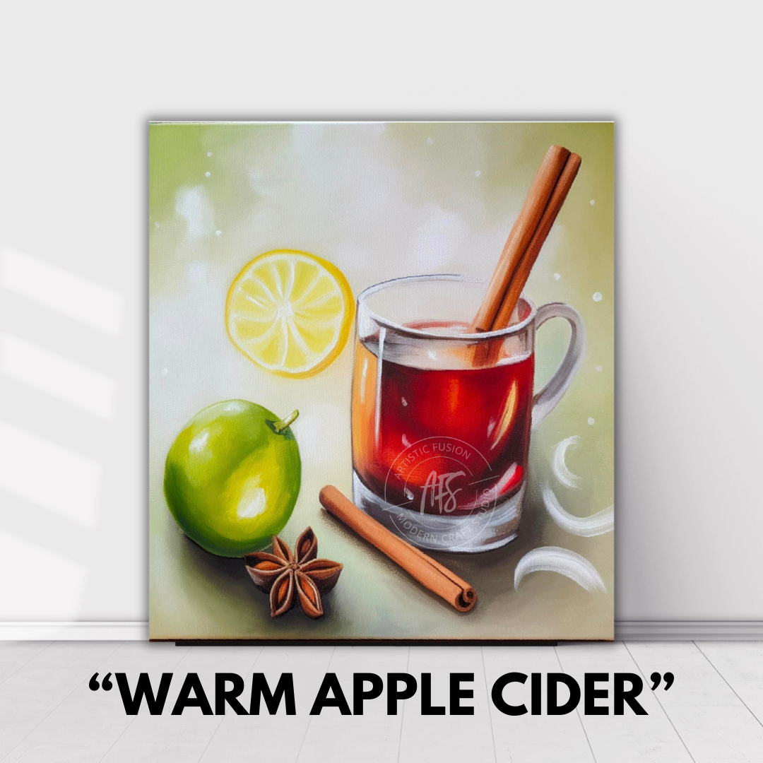 GRAB N' GO CANVAS PAINT KIT - Warm Apple Cider