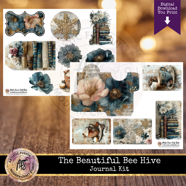 Gilded Winter Journal Kit