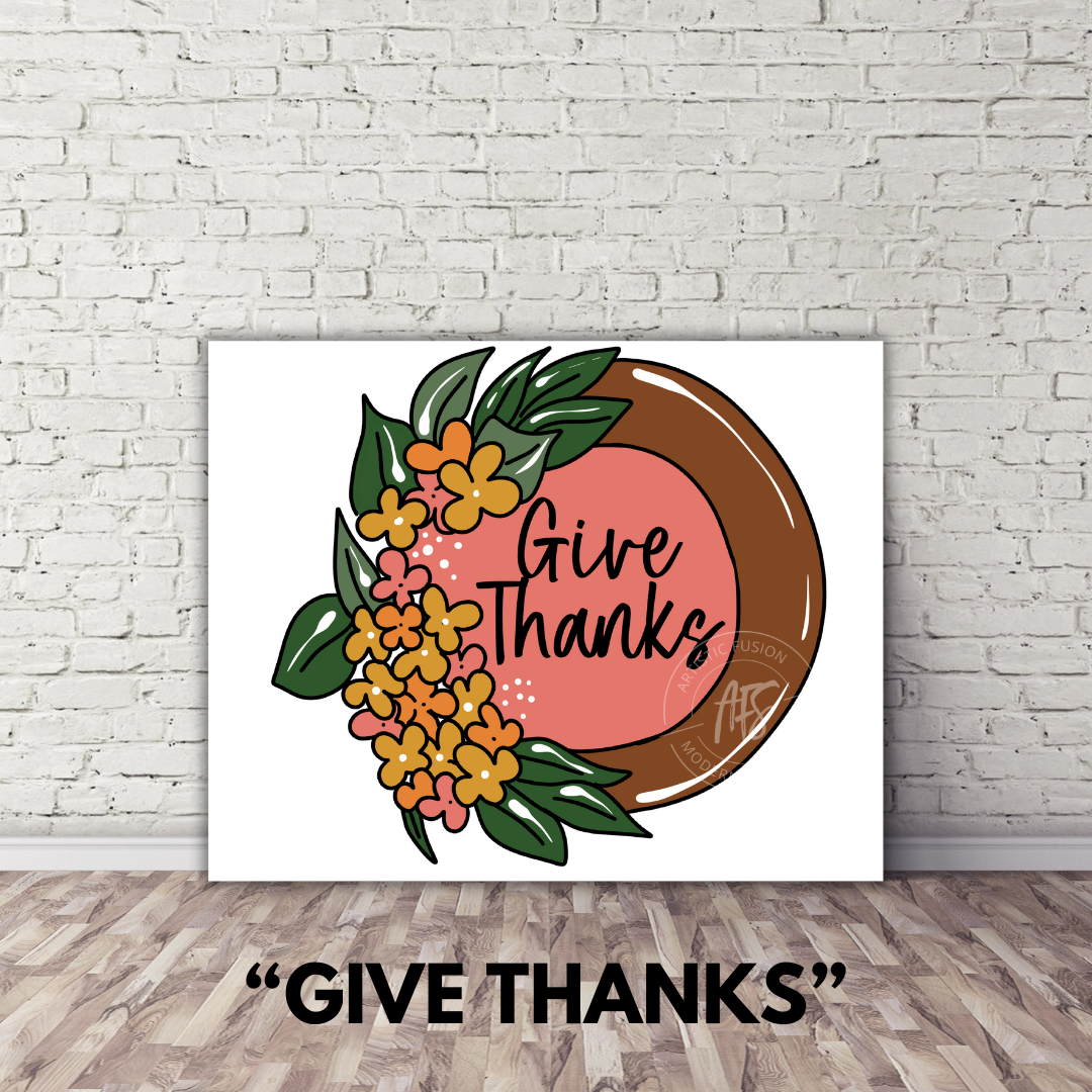 GRAB N' GO CANVAS PAINT KIT - Give Thanks