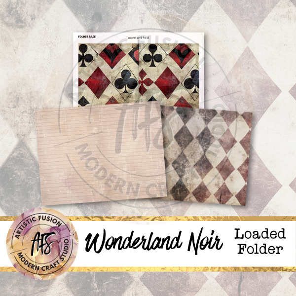 Wonderland Noir -  Loaded Folder Printable Kit
