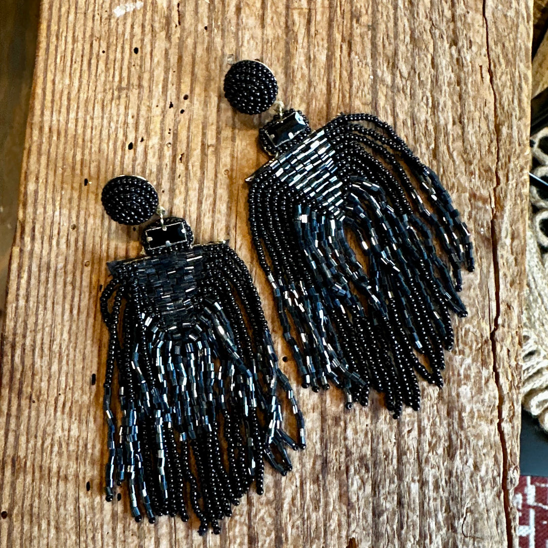 Tulum Earrings -Black