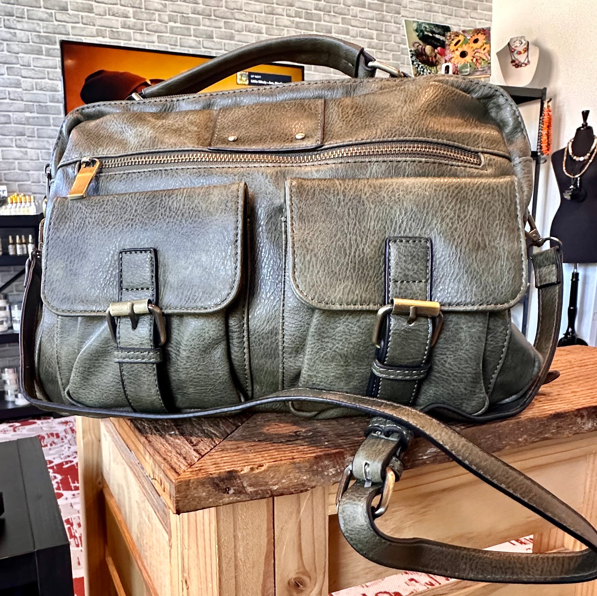 Olive satchel discount