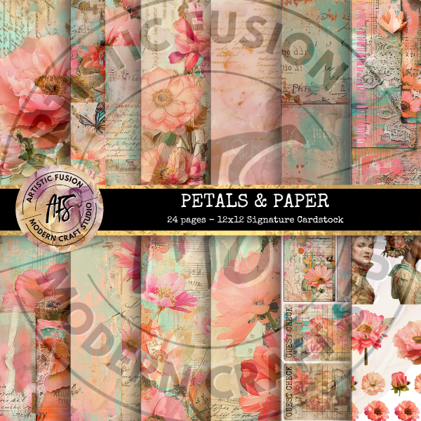 Petals & Paper Collection - 12x12 Signature Cardstock