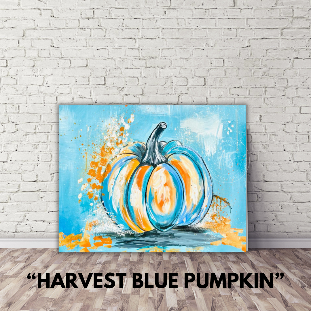 PAINT YOUR PICASSO PAINT KIT - 'HARVEST BLUE PUMPKIN"