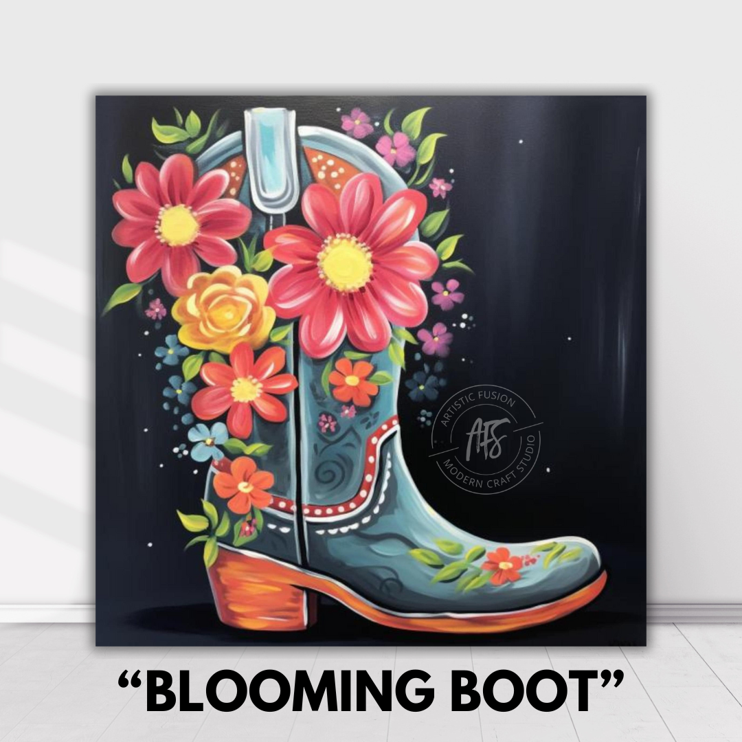 PAINT YOUR PICASSO PAINT KIT - 'BLOOMING BOOT'