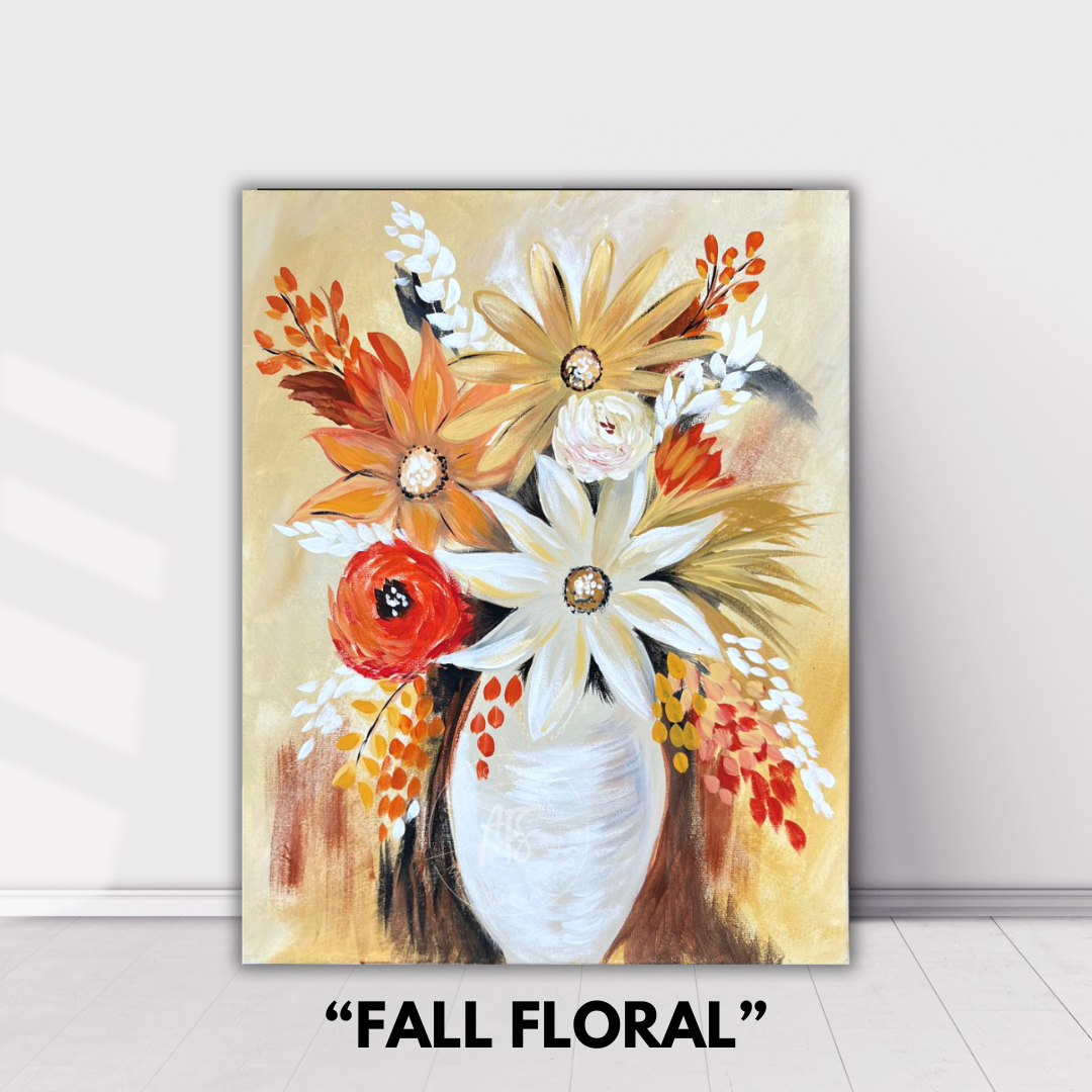 PAINT YOUR PICASSO PAINT KIT - 'FALL FLORAL'