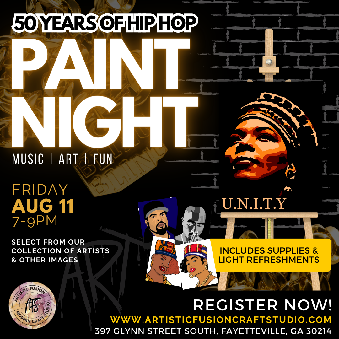 50 YEARS OF HIP HOP PAINT PARTY (IN-STUDIO OR HOME)