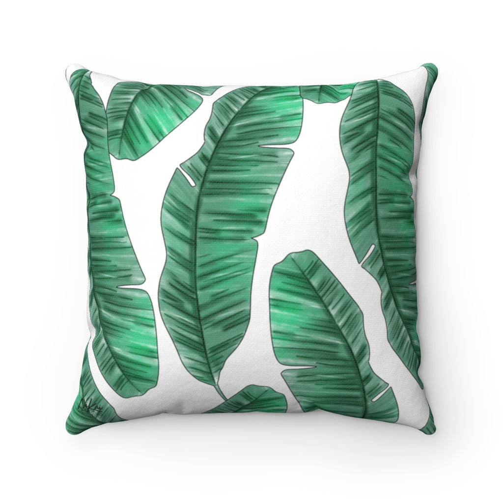 'Pretty Palm' -  Spun Polyester Pillow