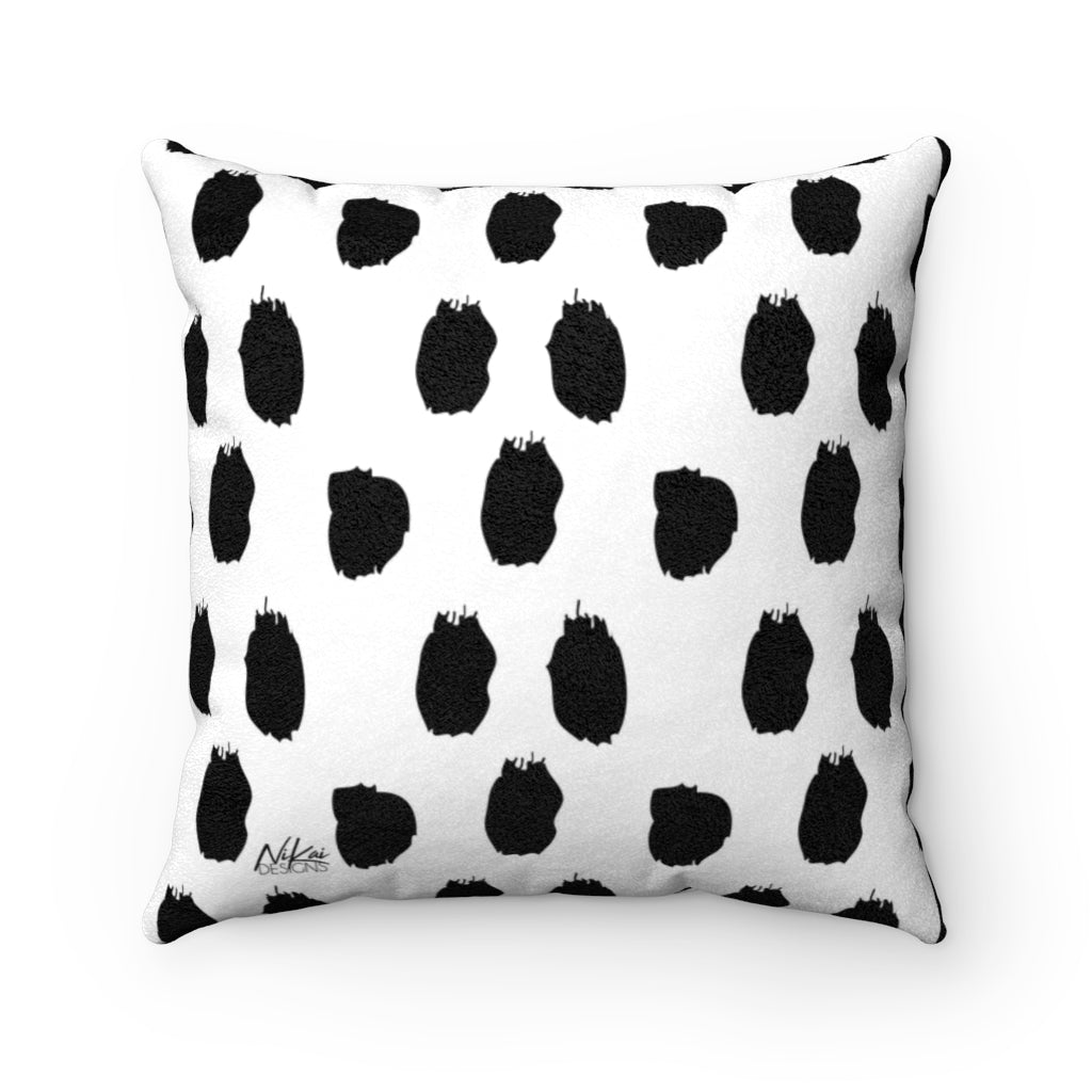 'Step into my Shoes' - Bordeaux Faux Suede Pillow