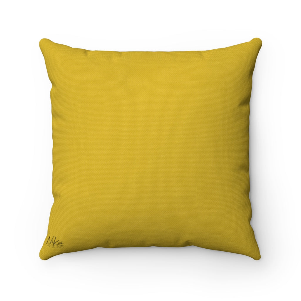 'You Can't Kill My Vibe' - Mustard Spun Polyester Pillow