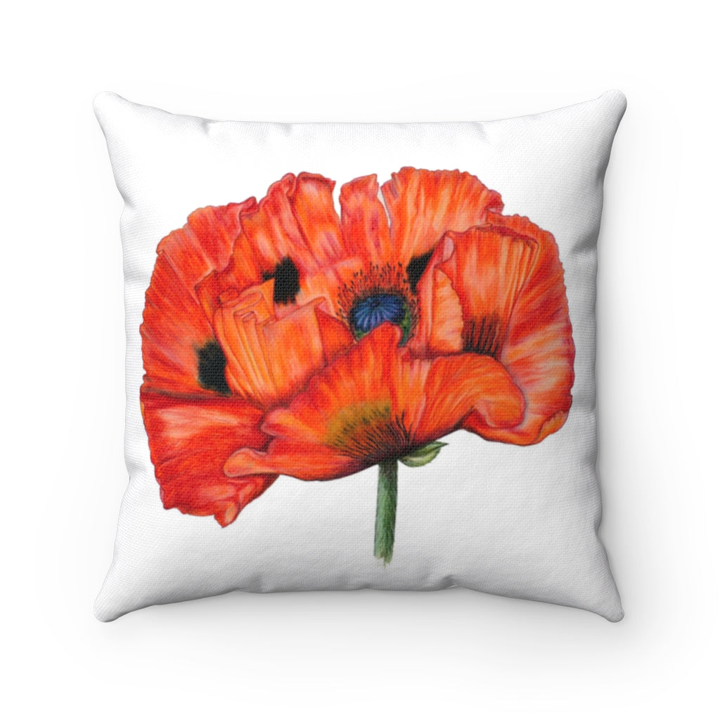 'Poppies VI' -  Spun Polyester Pillow