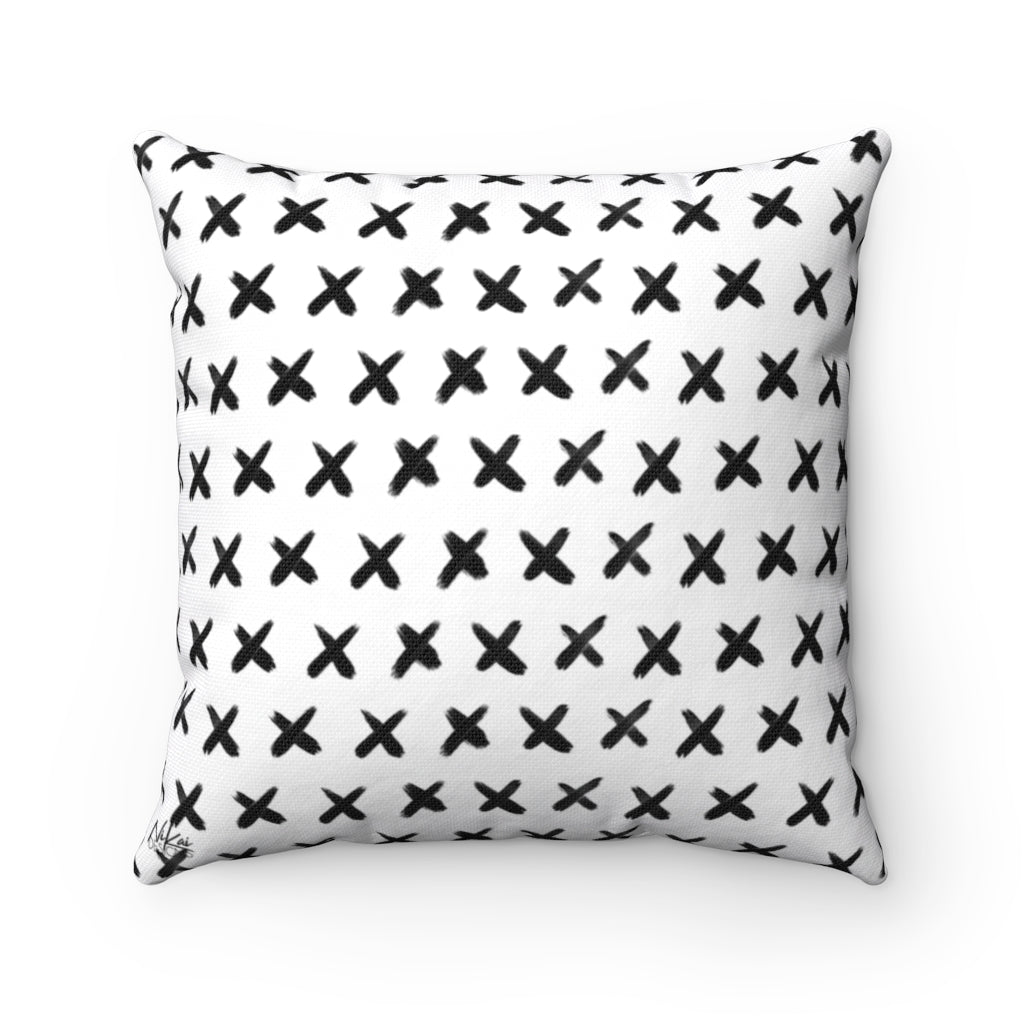 'X's no O's' -  Spun Polyester Pillow
