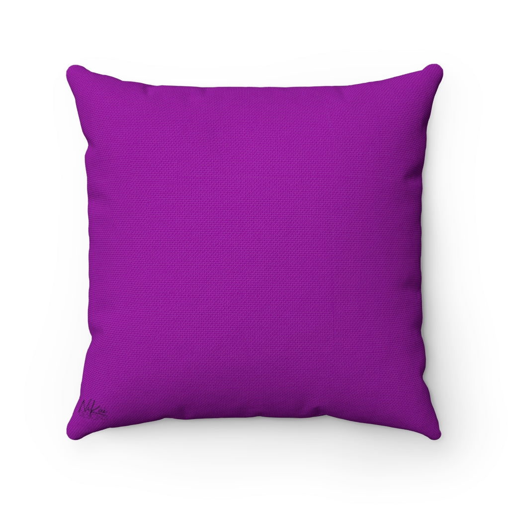 'You Can't Kill My Vibe' - Purple Spun Polyester Pillow