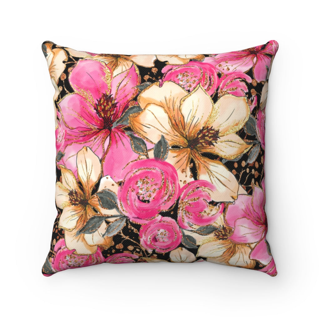 'Glam Garden' Spun Polyester Pillow