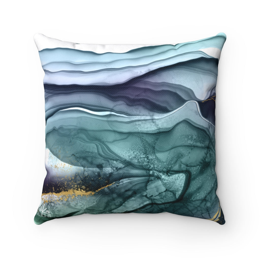 'Ink' - SEA Spun Polyester Pillow