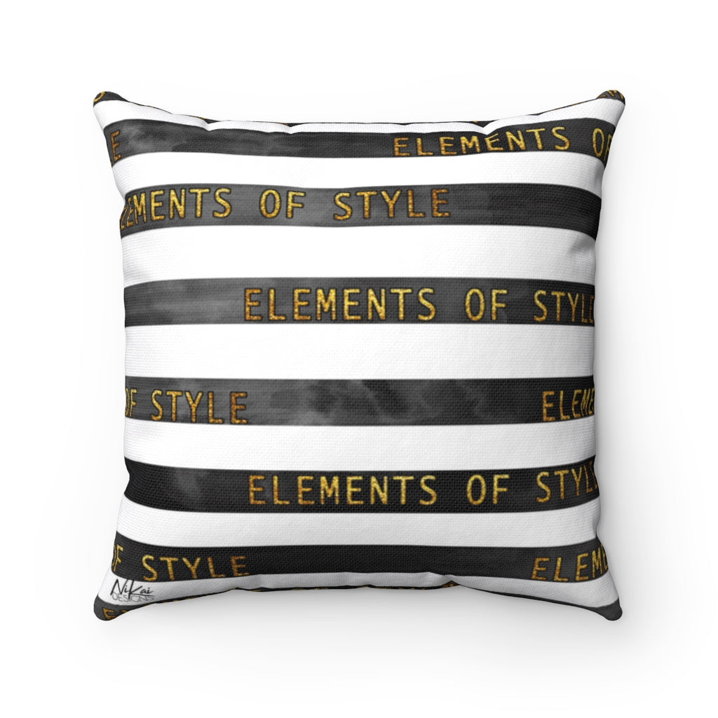 'Elements of Style' Spun Polyester Pillow